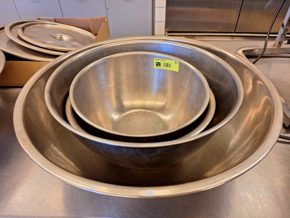 4 SS Mixing Bowls