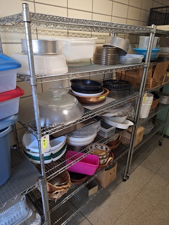 6-Tier Wire Rack on Wheels, 48"x18"x76"