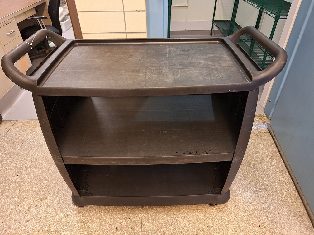 Carlisle Poly Kitchen Cart, 42"x20"x34"