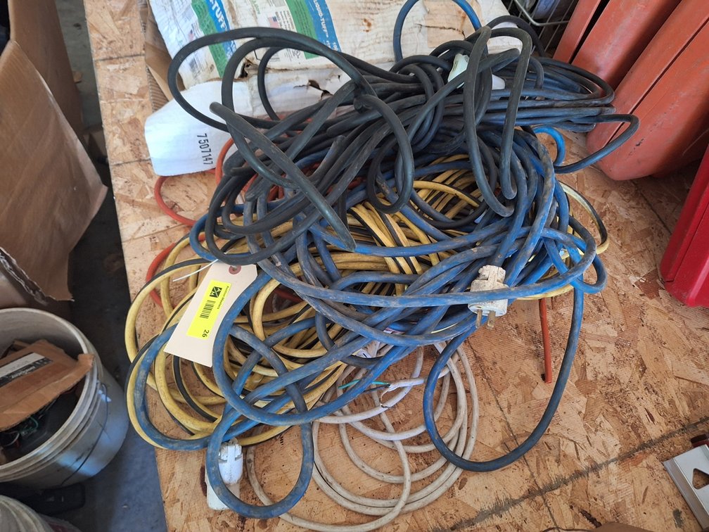 Assorted Extension Cord, Some End Are Cut