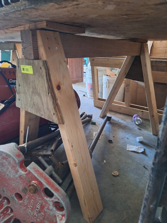 2 Wood Sawhorses