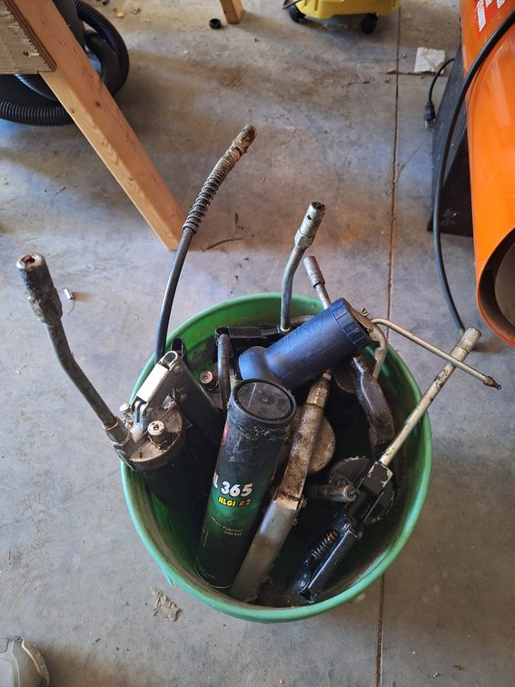 Assorted Grease Guns
