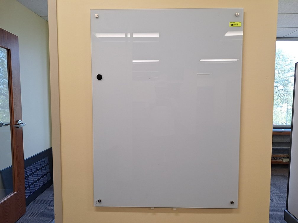 Wall Mount Glass Whiteboard, 35"x47"
