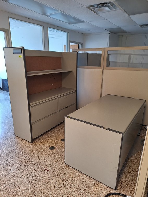 2 Office Cabinets and Desk