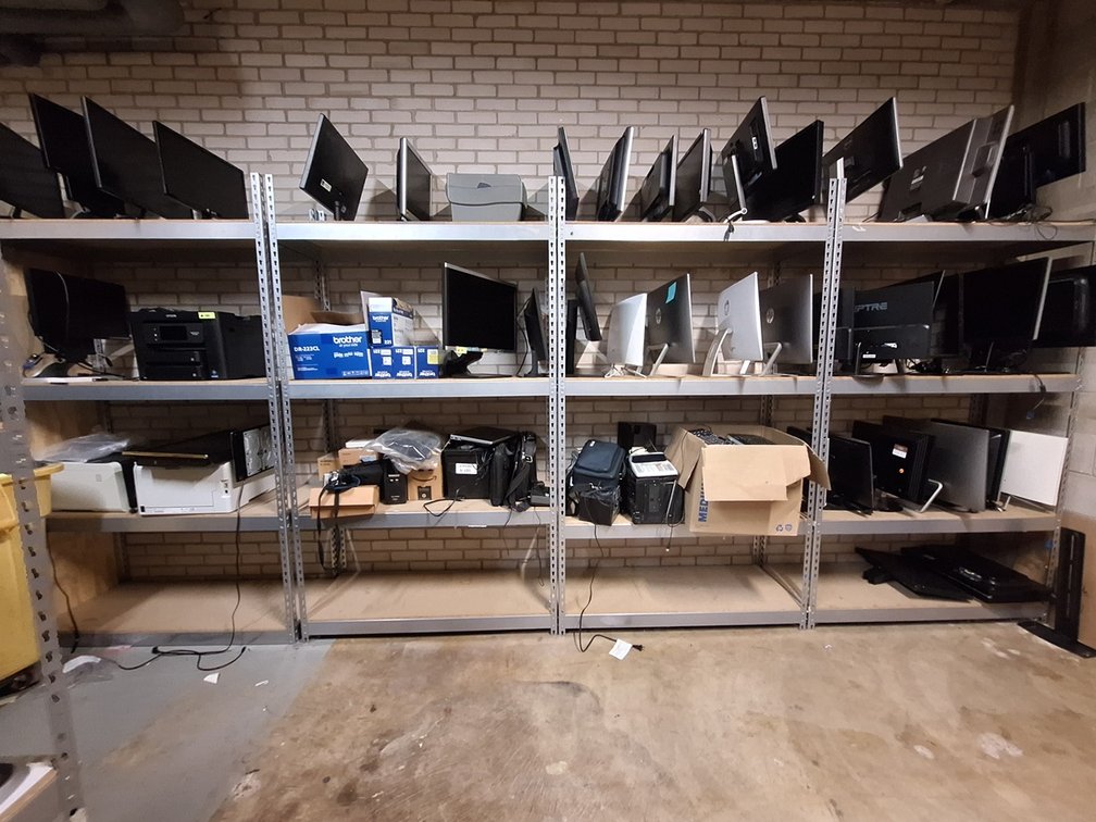 6- 4-Tier Metal/Wood Racks, 48"x18"x84"