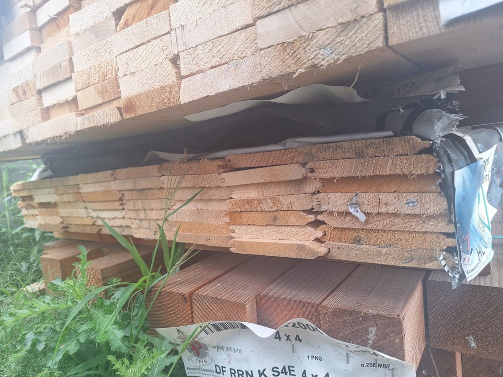Hemlock 1"x6" Outs Tongue and Groove 733R KD, 5' to 10' Lengths, 356 Linear Feet, 148 Sq. Ft.