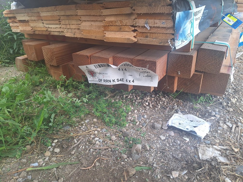 Douglas Fir 4"x4" Rough S4SEE KD, 4' to 10' Lengths, 194 Linear Feet