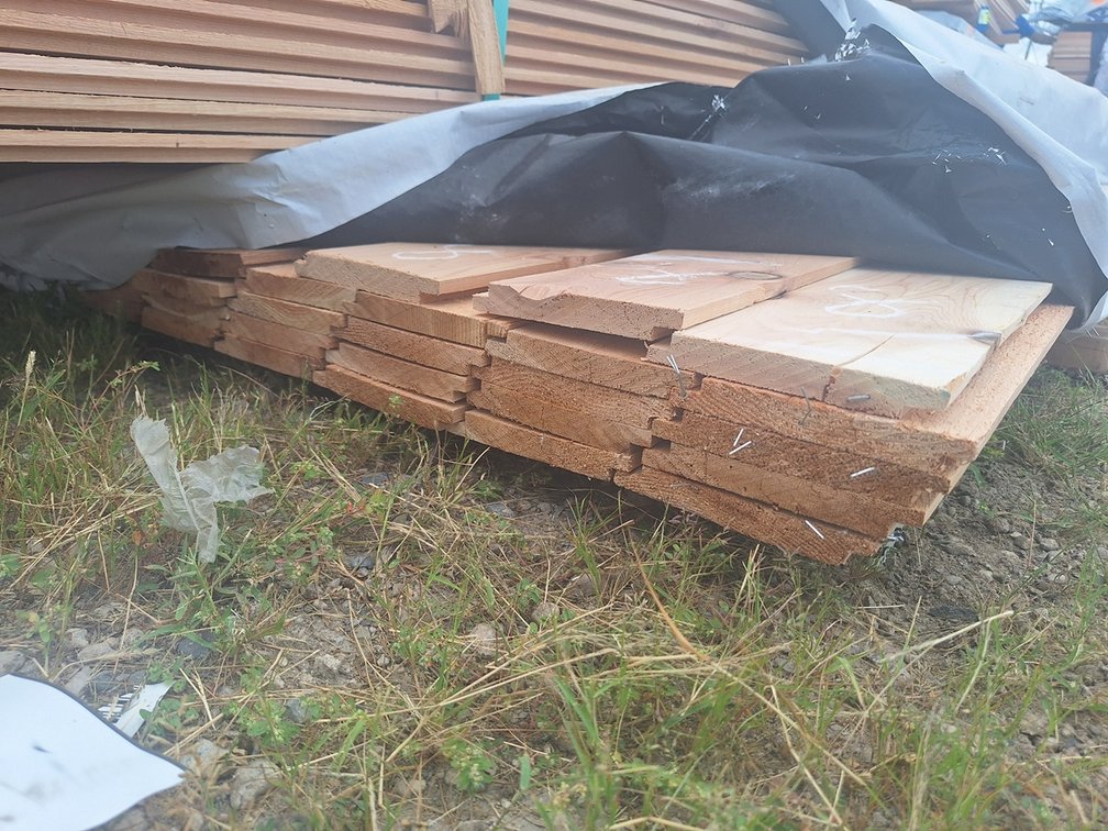 Cedar 1"x6" Utility Shiplap Fine Line KD, 8' Lengths, 296 Linear Feet, 123 Sq. Ft.