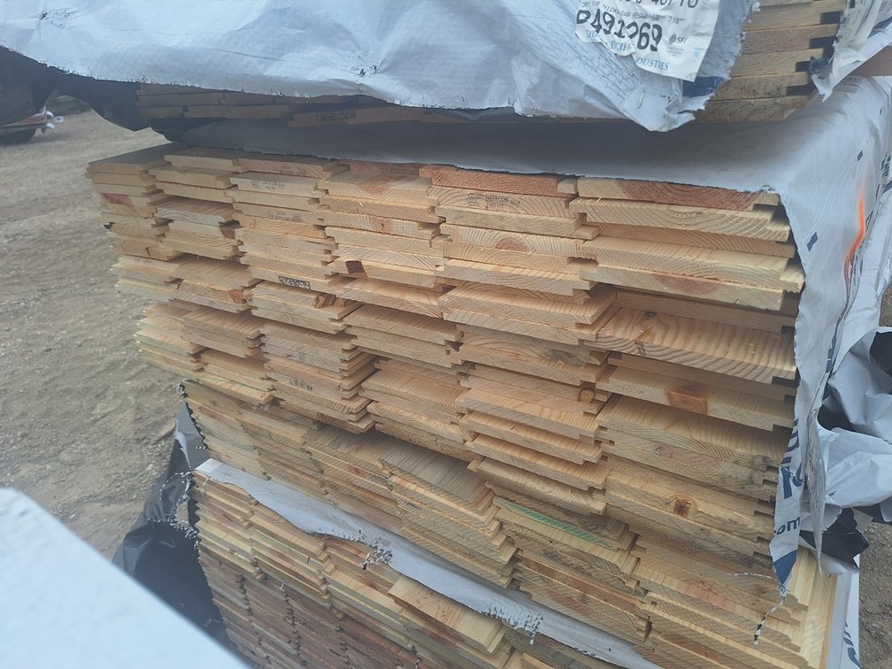 Pine 1"x8" Utility, 1/8" Nickel Gap Resawn, 6' to 10' Lengths, 1044 Linear Feet, 609 Sq. Ft.