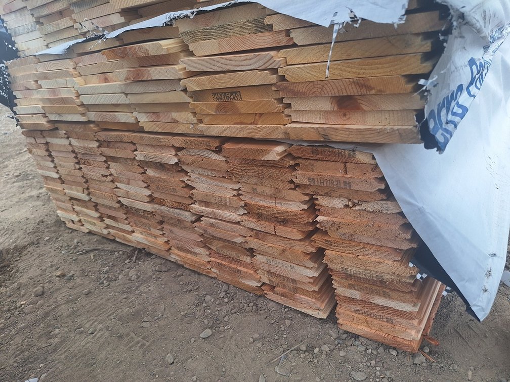Cedar 1"x6" Rustic Tongue and Groove V Joint, 12' Lengths, 1728 Linear Feet, 720 Sq. Ft.