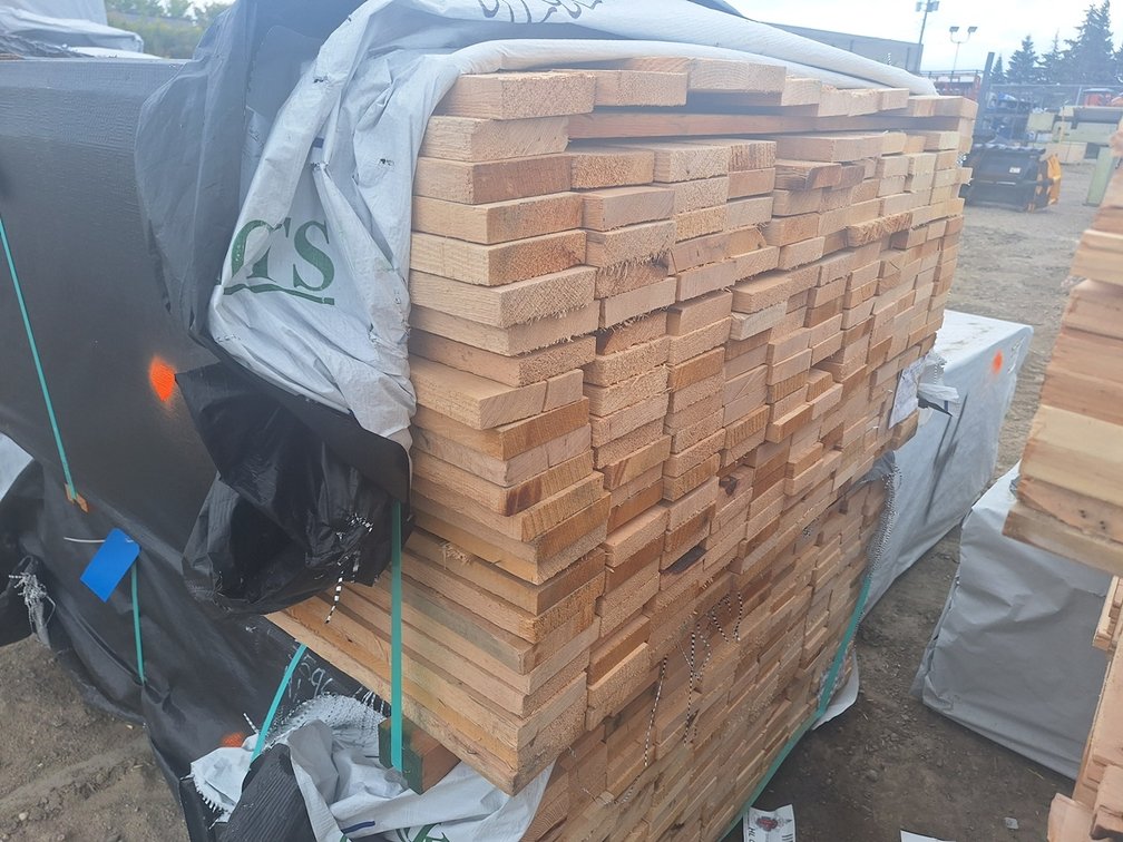Hemlock 1"x4" Full Sawn Rough KD, 3' to 5' Lengths, 843 Linear Feet