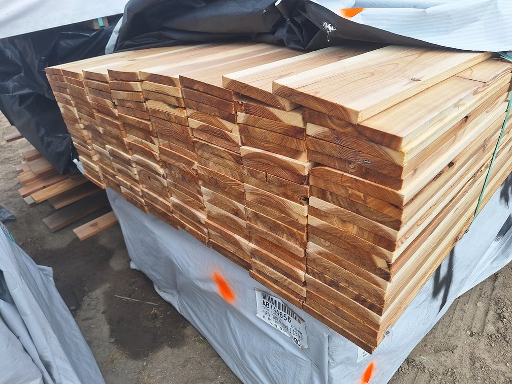 Cedar 1"x6" Fence Boards #4 S1S2E, 176 - 6' Pieces