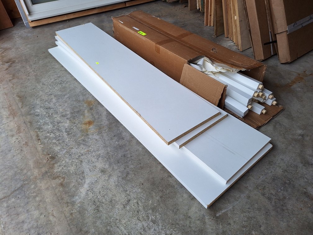 Assorted Laminate Shelving Parts