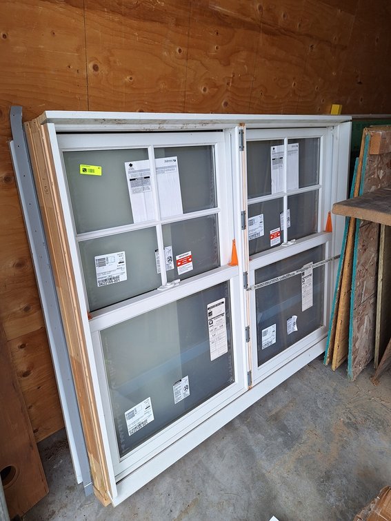 Anderson Double Hung Window Assembly, 59.5"x50"