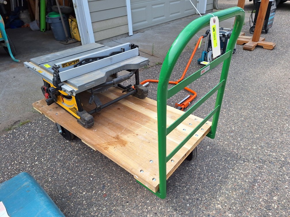 Uline Wood/metal Shop Cart, 48"x24"