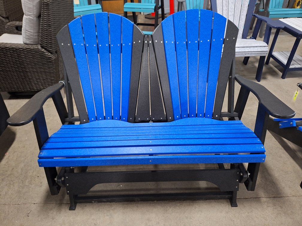 Quality Amish Lake Poly Glider Bench