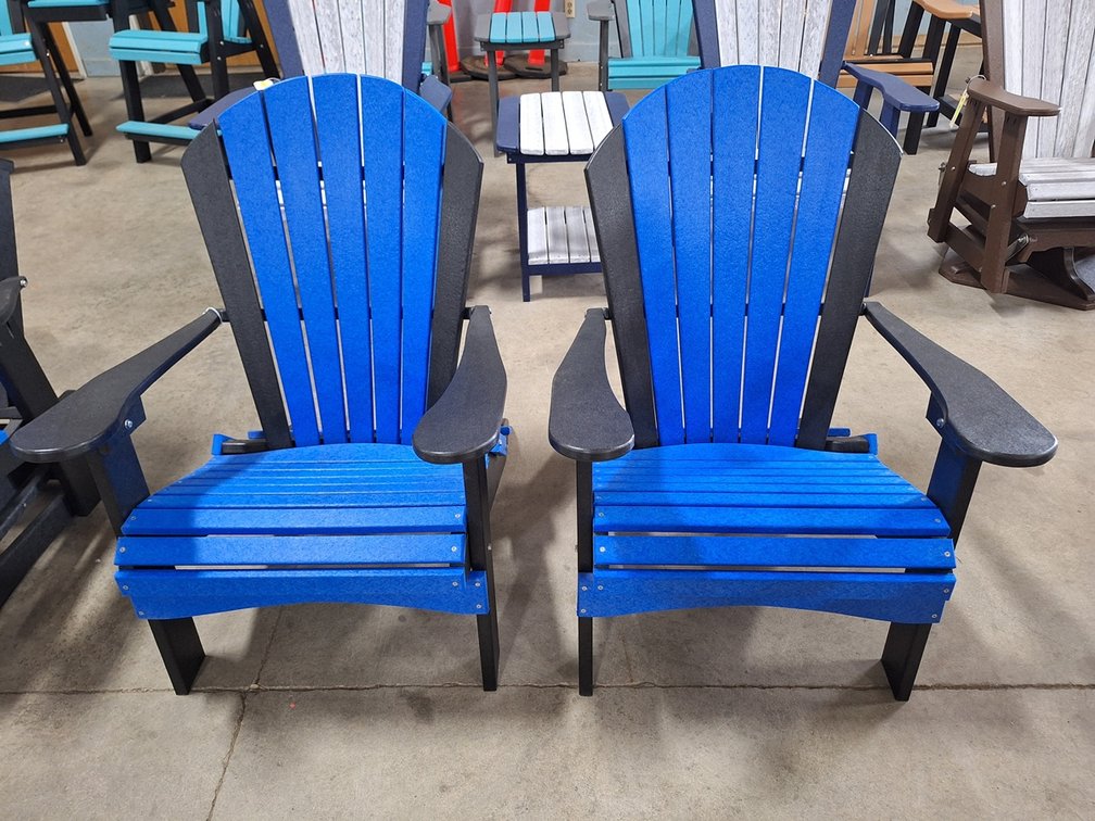 2 Quality Amish Lake Poly Adirondak Chairs