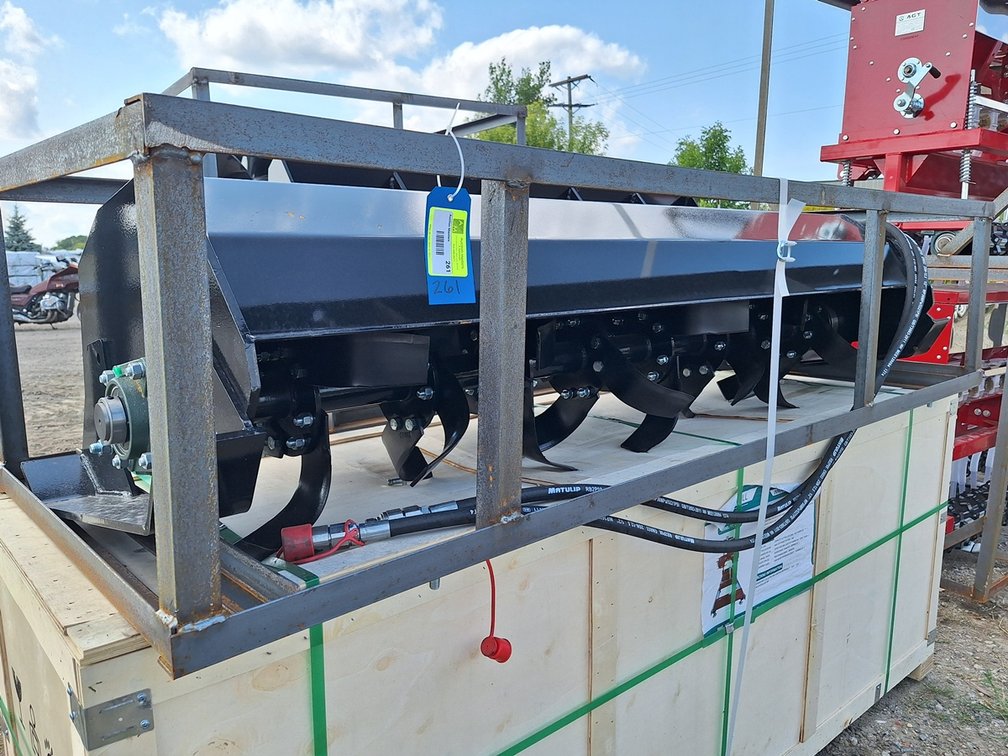 2026 Mower King Skid Steer Rotary Tiller, Model ECSSTR072, Unused, Working width 73", height 7"