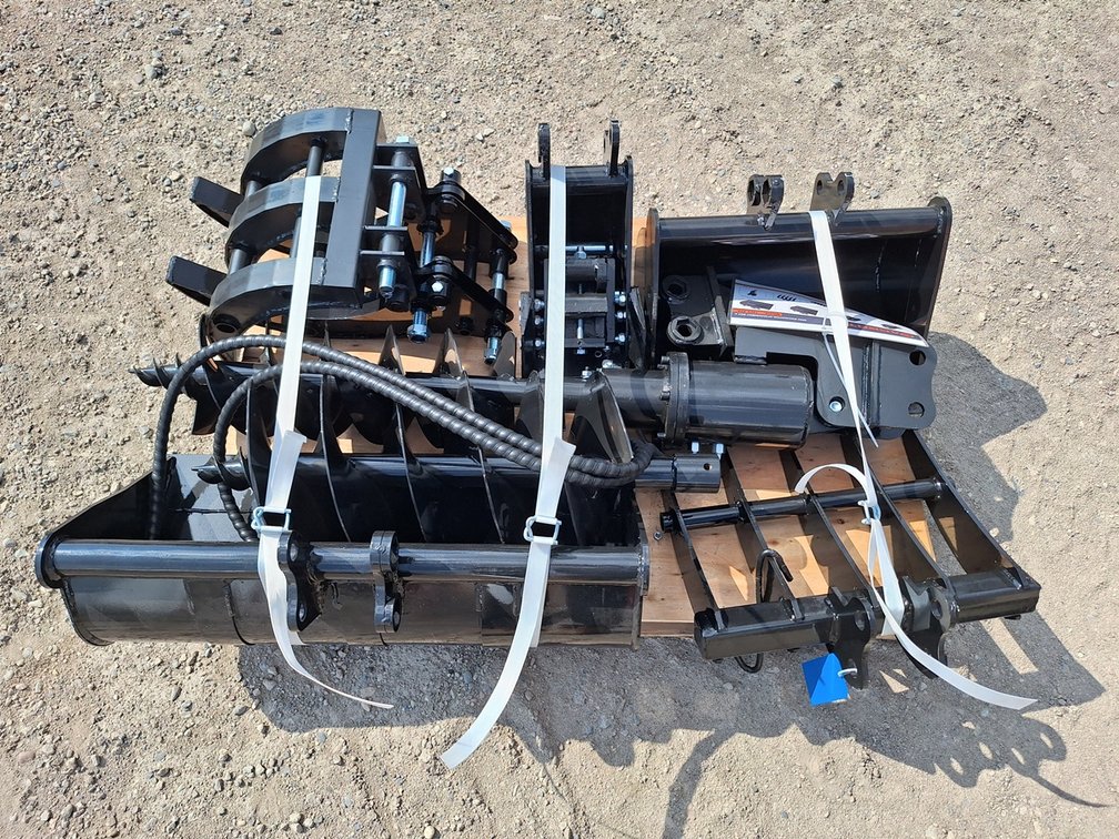 2026 AGT Mini Excavator Attachments (Set of 9), Model 12EX-ATA, Unused