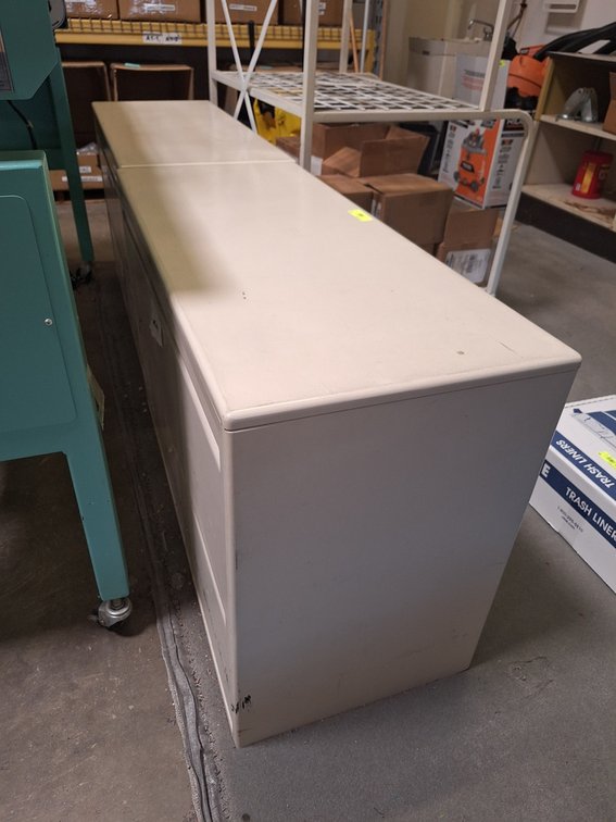 2 Metal Lateral File Cabinets, 42"x18"x27"