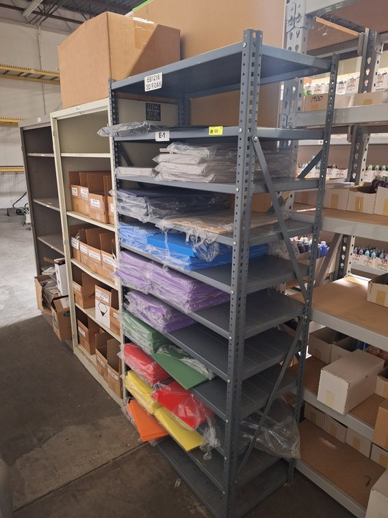 3 Metal Shelves, All 36" W
