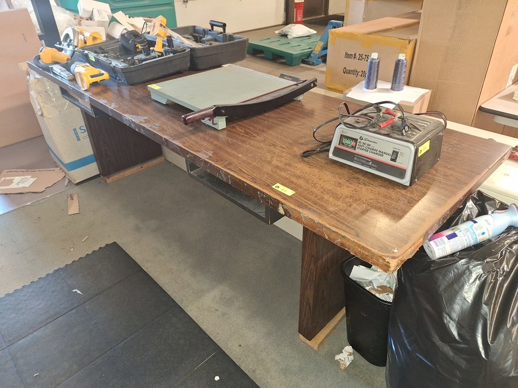 Wood Table, 96"x30"x31"