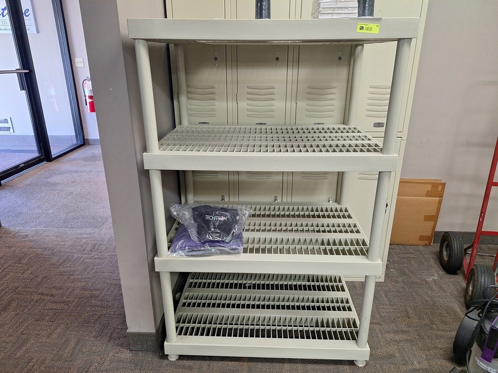 3-Tier Poly Shelf, 36"x24"x56"