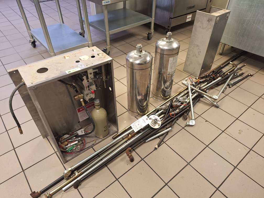 Complete Ansul System, Disassembled