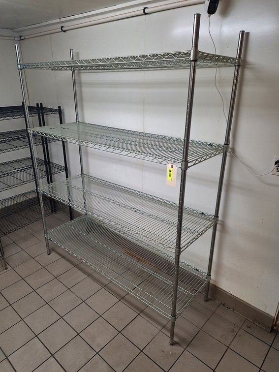 4-Tier Wire Rack, 60"x21"x75"