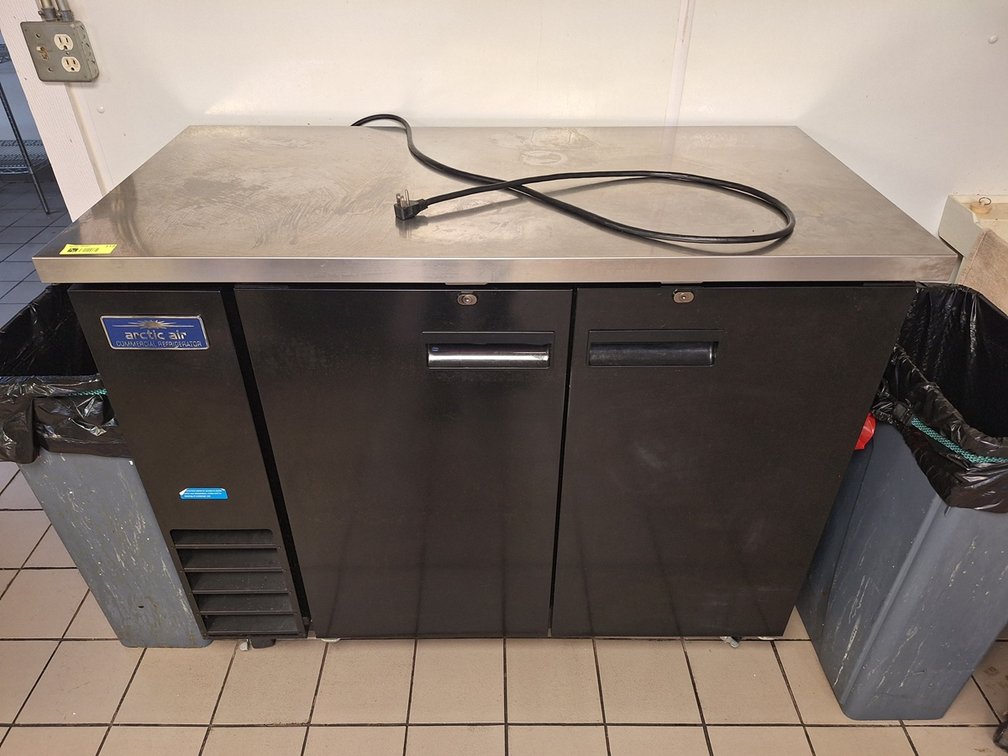 Arctic Air Undercounter Refrigerator on Wheels, Model: ABB48Z, SN: H21091434, 49"x24"x40"