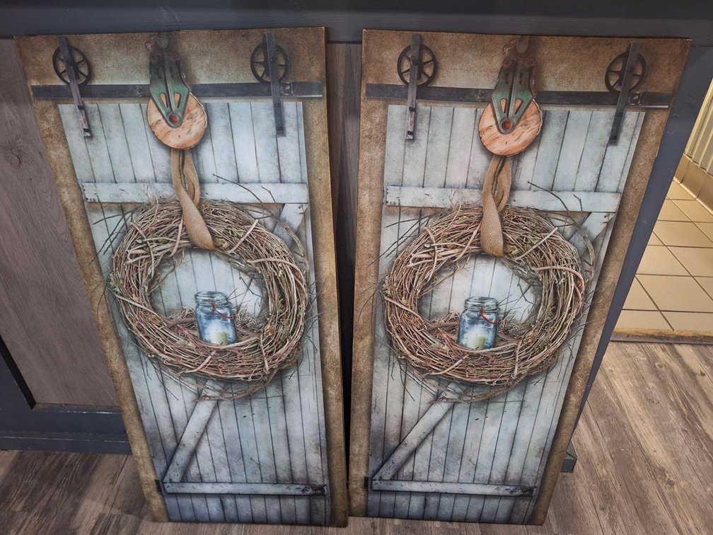 2 Canvas Wall Art, 16"x36"