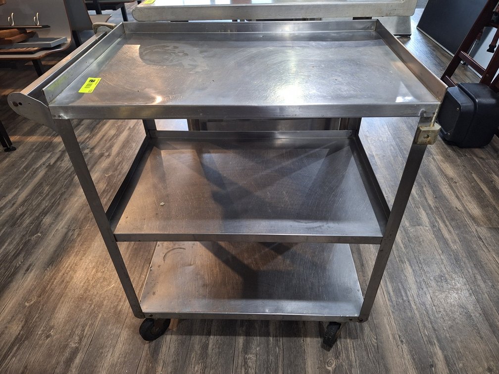 SS Kitchen Cart, 27"x18"x33"
