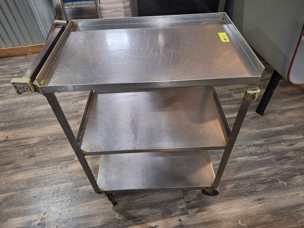 SS Kitchen Cart, 24"x16"x31"