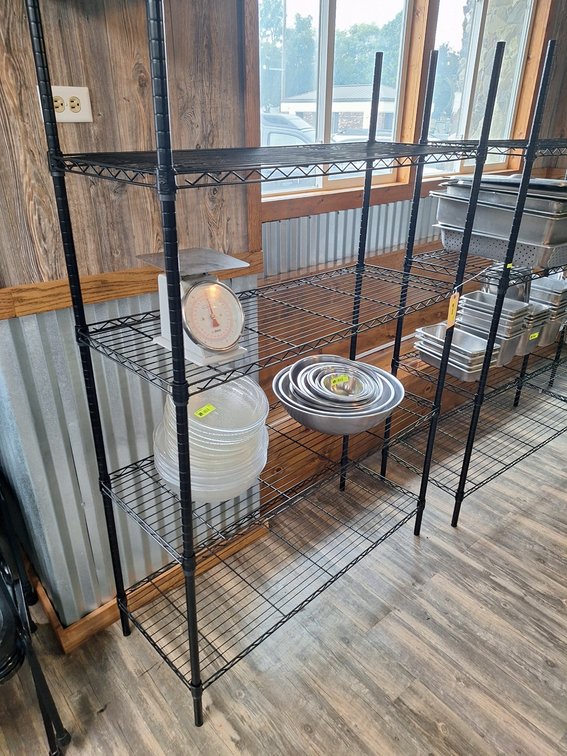 4-Tier Wire Rack, 48"x18"x72"