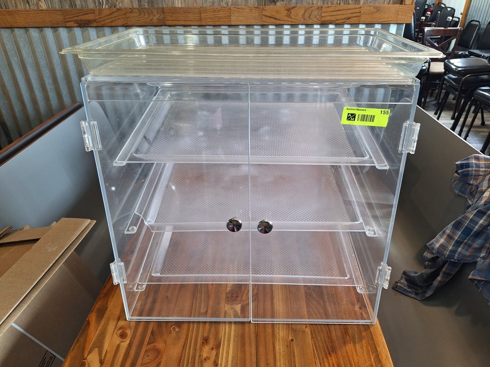 Clear Poly Display Case, 19"x17"x18"