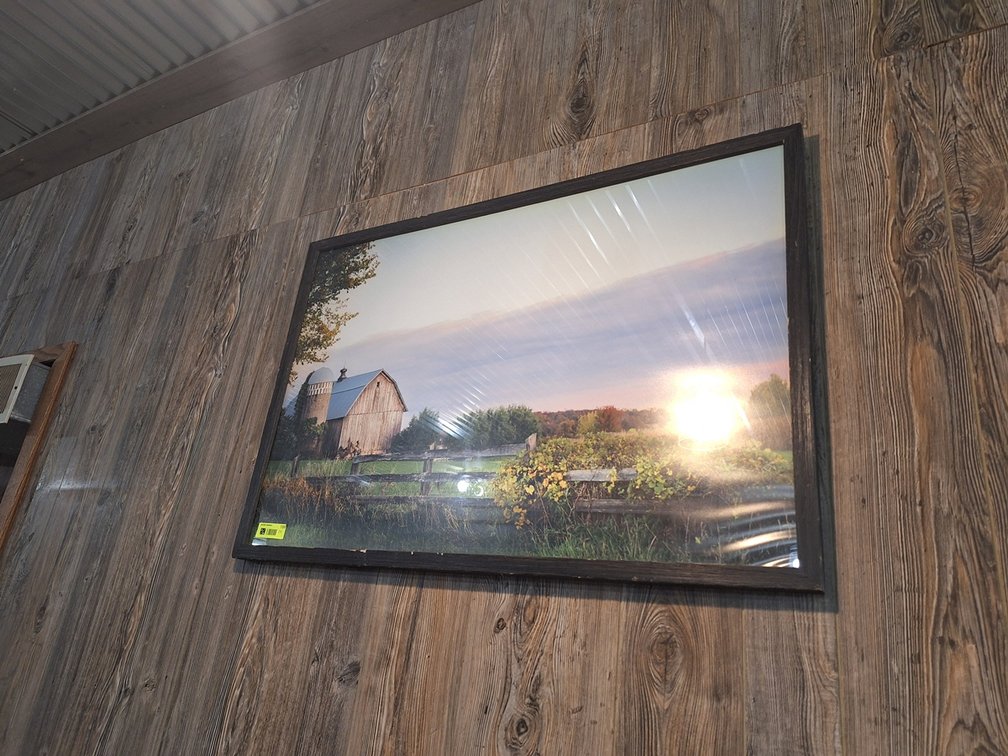 2 Framed Farm Art, 32"x26"