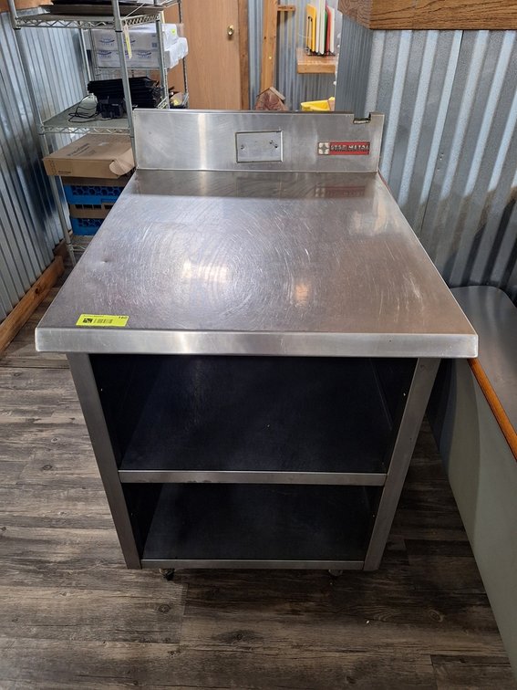 Metal/SS Cabinet/Prep Table, 24"x30"x36"
