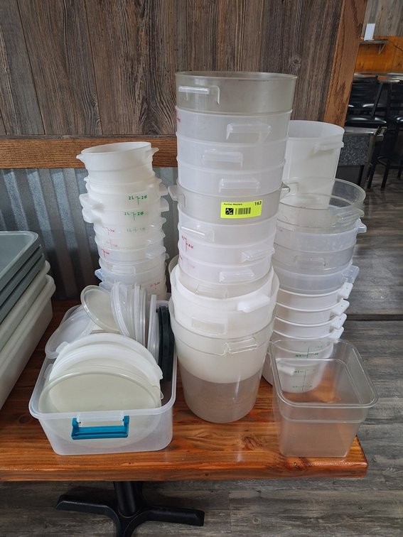Assorted Poly Ingredient Bins