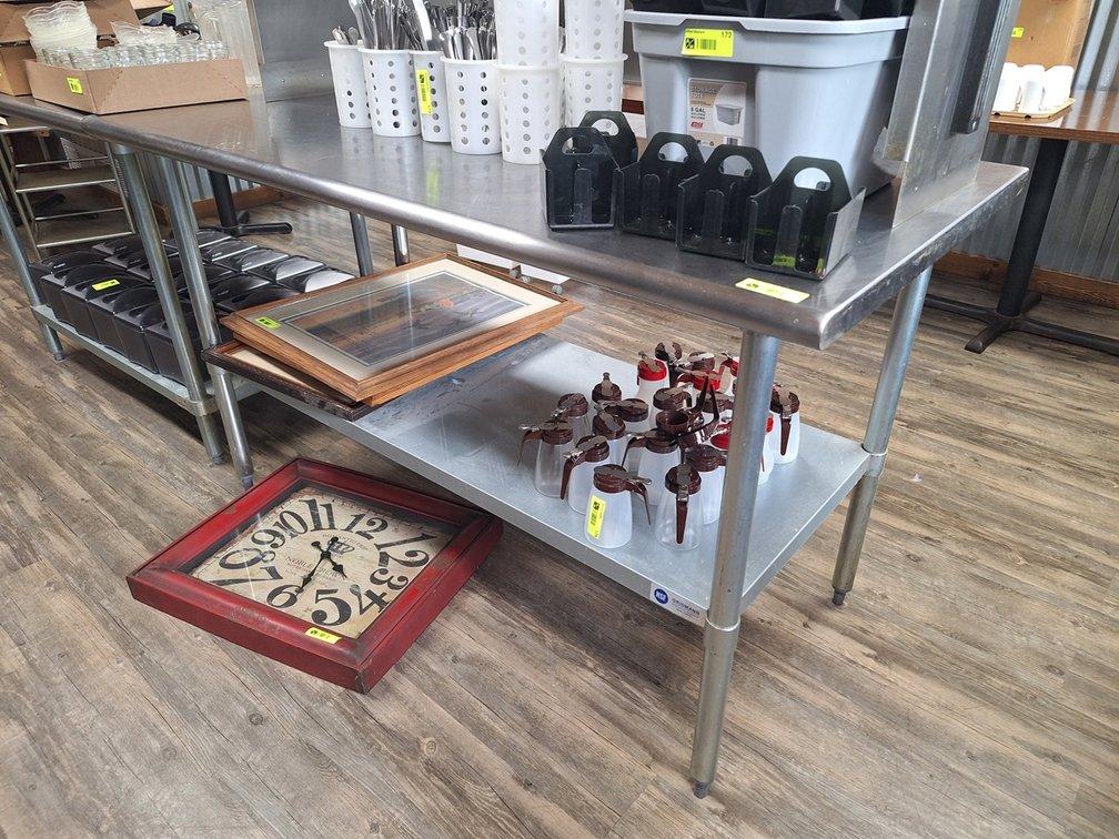 SS Prep Table with Undershelf, 60"x30"x35"