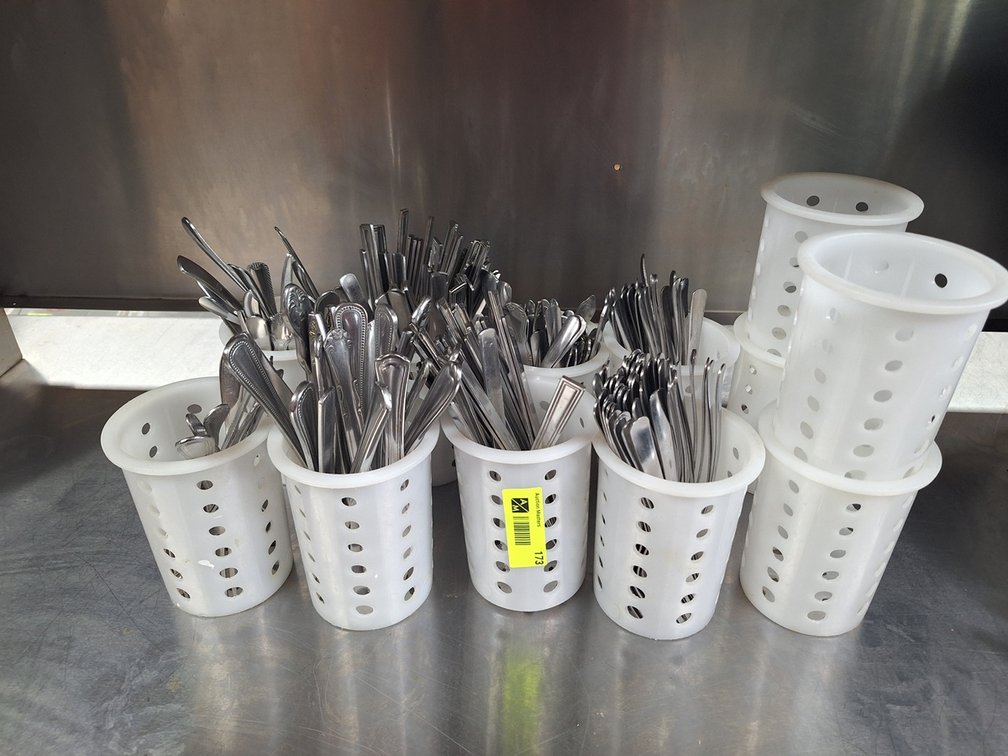 Assorted Silverware with Holders