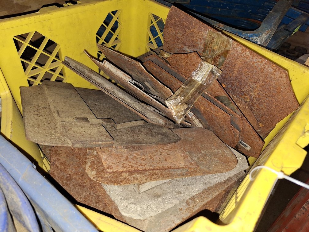 Crate of Power Trowel Blades