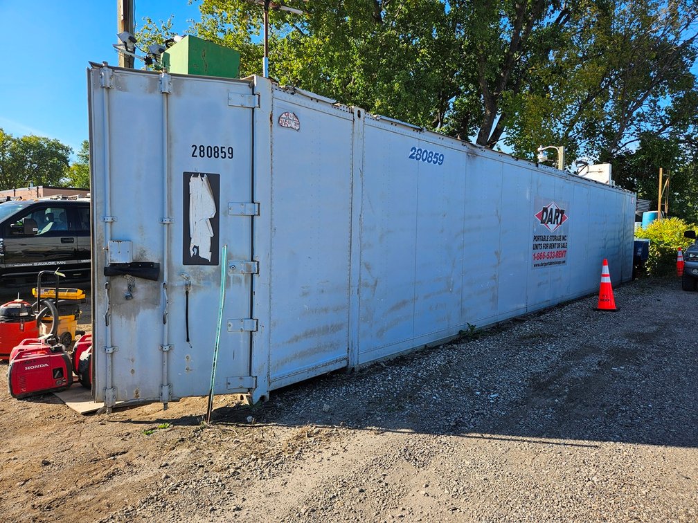Semi Dry Van, 48'x8'x9', Wood Shelving, Power Panel