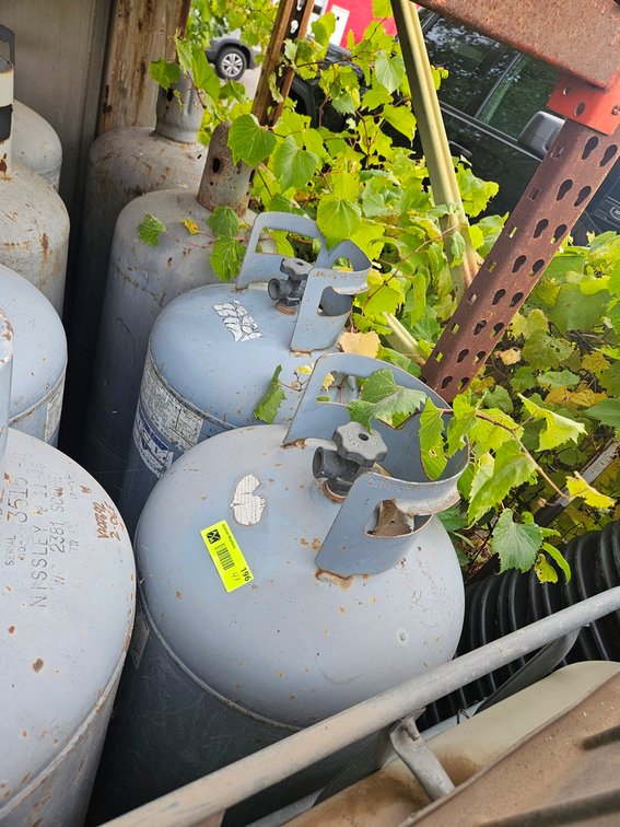 4 Propane Tanks, 48" Tall