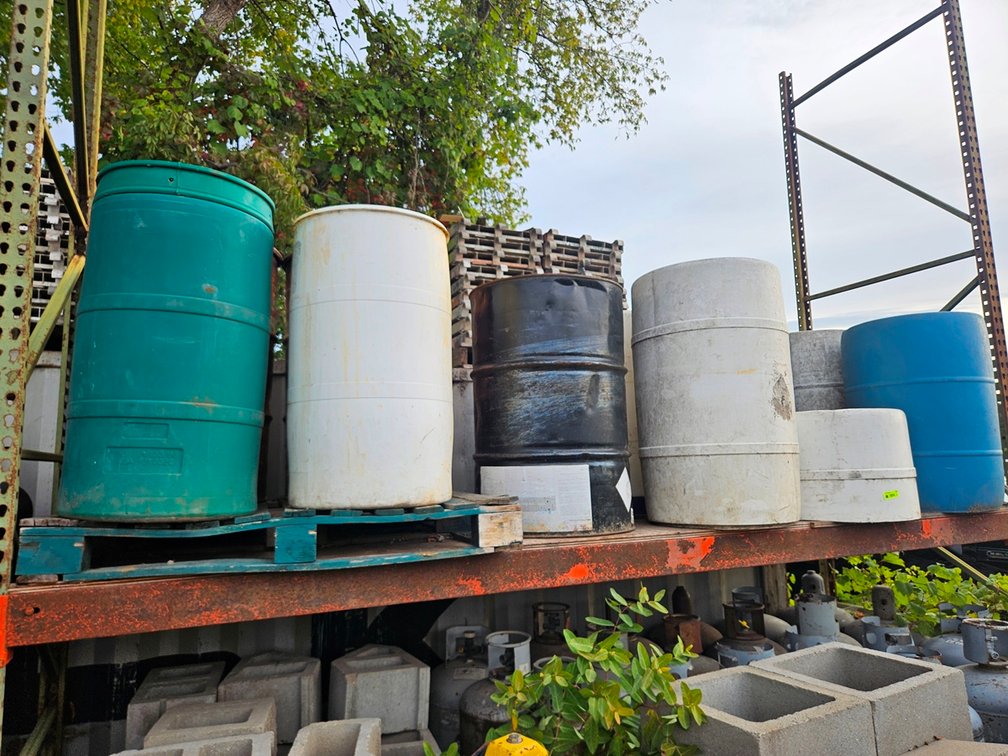 Assorted Poly and Metal Barrels