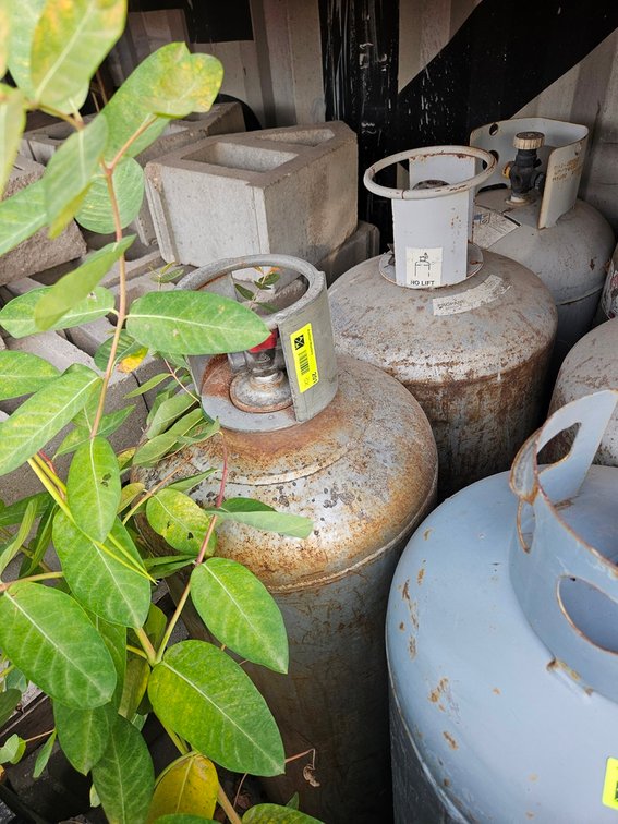 3 Propane Tanks, 48" Tall