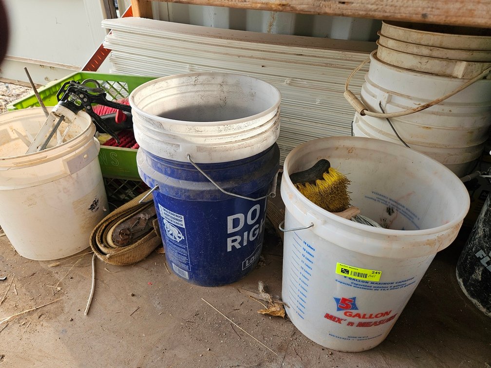 Assorted, Buckets, Brushes, More