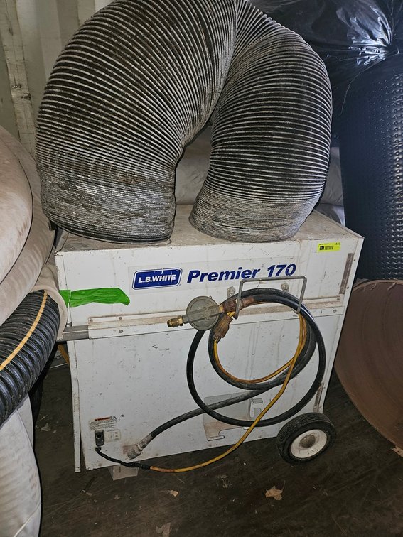 LB White Premier 170 Heater with Flex Vent Tube
