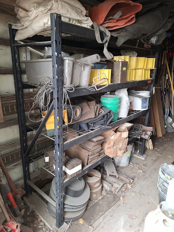 Metal Shelf, 77"x24"x73"
