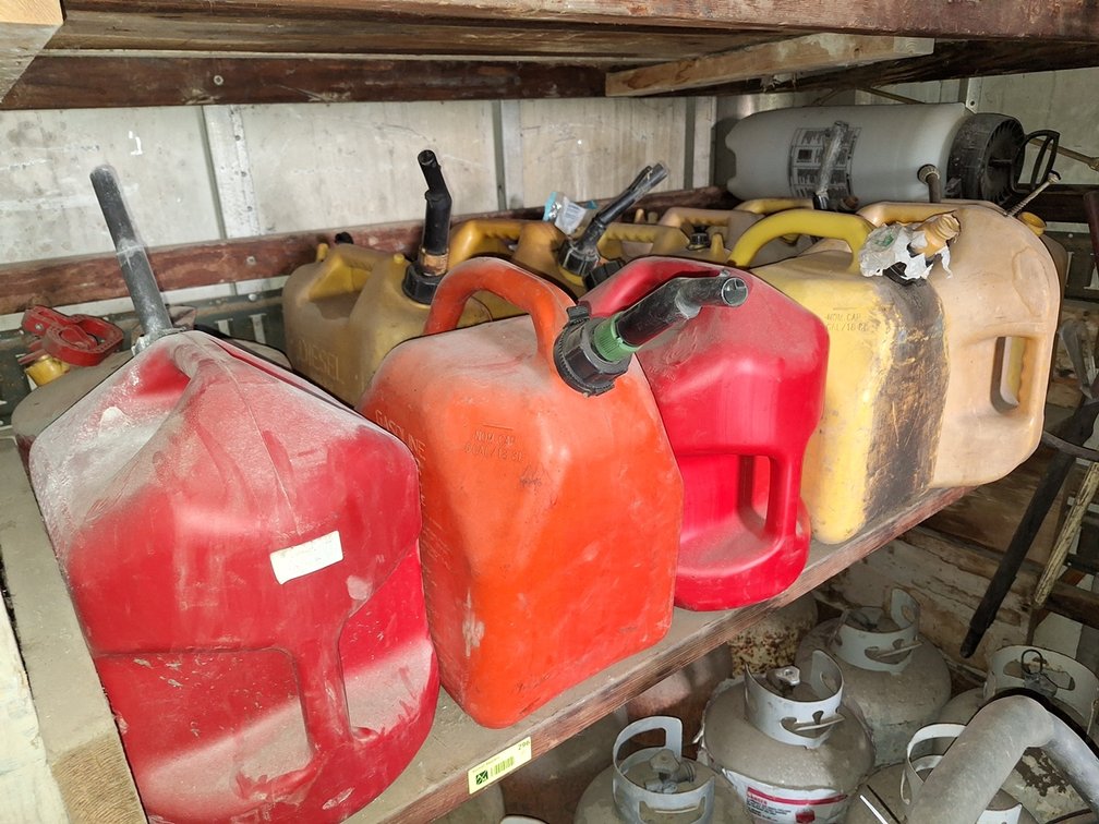 Assorted Fuel Cans