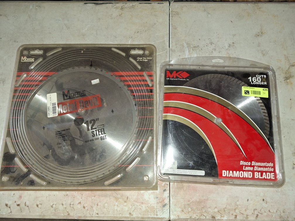 2 Saw Blades, 10" and 12"